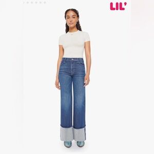 MOTHER Superior Lil’ Hustler Roller Sneak Cuff Jeans 29